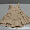 Toddler Baby Girl Dress Summer Cotton Linen Ruffle Halter Sleeveless Kids Casual Beach Party Dresses, 4 Year