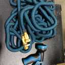 100 FT Expandable Garden Hose, 2025 New No Kink Flexible Water Hose 50FT with Leakproof Solid Brass Fittings, Reinforced Extra Strong Outer Fabric & Durable 3layer Inner Core, Ultra Lightweight 6