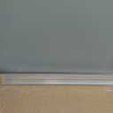 Bathroom Shower Glass Door Bottom Seal Strip, 2PCS 36 Inch Long Clear PVC Seal Strips for 5/16"(8mm) - 3/8"(10mm) Thick Framless Glass Door Panel