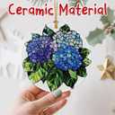 5 x Vibrant Hydrangea Christmas Ornaments: Christmas Tree Decorations & Holiday Ornaments  Holiday Presents, Gift Ideas for Friends, Coworker, Family, Hydrangea Lover, and Flower Lover