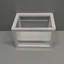 yarlung Clear Acrylic Wedding Card Box, White Wooden Card Box for Party Reception, Thick Money Box Gift Card Holder for Election Ballot, Baby Shower Birthday Graduation