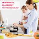 Snailhouse Spoon Rest, Stainless Steel Cooking Coffee Spoon Spatula Ladle Utensil Holder for Stove Top Kitchen Counter, Gold