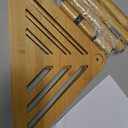 Bamboo Corner Shower Stool,2-Tier Waterproof Shower Stool for Inside Shower Shaving Leg,Small Spaces,Shower Foot Rest with Storage Shelf,Shower Bench,Bath Seat,Corner Nightstand gift for women mom