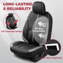 FREESOO Leather Seat Covers for Ford F150 SuperCrew 2015-2026 Front Seats