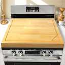 4 In 1 Noodle Board Stove Cover Lightweight Cutting Board Wood Stove Top Covers for Electric Stove, Glass Gas Stove Cover for Gas Burners - 30" x 22"