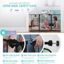 Regalo Safety 30.5"-58" Extra Wide Baby Gate, Bottom of Stairs & Doorways