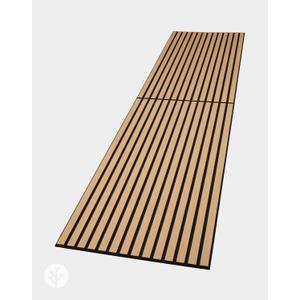 WVH Bark & Bole Geo-Lite Slat Oak Wall Panels, Measures 94.48" x 23.62", Satin Oil Finish, Interior Decor for Walls & Ceilings, Noise Cancelling & Sound Absorbing for Home, Office & Bedroom, 4pcs, 94.5"L x 23.6"W