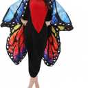2 x Butterfly Costume for Adult Butterfly Wings Halloween Colorful Wings Costumes Funny Fancy Dress Cosplay (Orange and Blue)