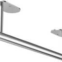 Paper Towel Holder Under Cabinet, Self Adhesive or Wall Mounted SUS304 Stainless Steel Paper Towel Holder for Kitchen, Bathroom, Farmhouse, Barbecue and Laundry (Silver)