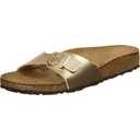 Birkenstock Women's Mules Madrid Birko-Flor Gold Sandals, 8.5