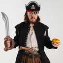 36pcs Pirate Accessories, Pirates Cosplay Pirate Eye Mask Hat Knife Swords Costume for Dressing Ball Cosplay Theatre