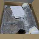 Kitstorack TV Tray Table, Adjustable Height & Flip-Top & Rounded Metal Corners, Snack Table for Couch, Sofa, Bed, Chair, Living Room, C Shaped End Side Table for Eating, Dinner or Laptop, Small Spaces (Brown)