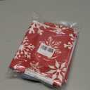 Christmas Snowflakes Dish Drying Mat for Kitchen Counter 18x24 Inch Red White Winter Xmas Pattern Dish Drying Pad for Dishes Microfiber Absorbent Dish Drainer Rack Mats for Countertop