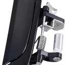 Black No Painted Front Rear Exterior Door Outer Handle Compatible with Honda Civic 2001 2002 2003 2004 2005 (Rear Right)