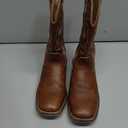 Rollda Boys Cowboy Boots, Kids Cowboy Boots with Square Toe, Girls Cowgirl Western Boots for Toddler/Little Boys/Big Kids, Size 4 
