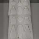 Tenforie White Bud Vases Set of 12, Small Ceramic Vase in Bulk, Mini Pottery Vases for Pampas Grass Clay Vase for Wedding Table Centerpieces Decoration Modern Boho Rustic Home Decor DIY Gift