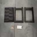 WRONWA 24 Botttle Wine Rack Freestanding Floor, 6 Tier Wine Rack Shelf with Table Top, Bamboo Wine Rack, Wine Storage Shelves Kitchen Bar Dining Room Living Room - Dark Brown