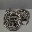Metal Garden Hose 50 ft Flexible No Kink Lightweight RV Drinking Water Hose Extension Leader Hose Heavy Duty Outdoor
