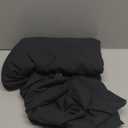 Black Duvet Cover Twin/Twin XL Size - Extra Soft Twin/Twin XL Size Duvet Cover - Lightweight & Breathable - Easy Care & Fade Free w/ Zipper Closures & Ties - 68" x 90" Inches - Comforter Not Included