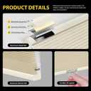 UNISHADES Blackout Cordless Cellular Shades, Honeycomb Blinds for Indoor Windows, for Window Size 19" Wx 36" H White