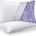 MOLCLCUY Memory Foam Pillows King Size Set of 2 Adjustable Cool Pillow for Side Back Stomach Sleepers Luxury Gel Pillow with Washable Cover (White)