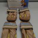 QUMY Dog Shoes for Large Dogs, Medium Dog Boots & Paw Protectors for Winter Snowy Day, Summer Hot Pavement, Water-Resistant in Rainy Weather, Outdoor Walking, Indoor Hardfloors Skid-Resistant Sole (Size 6: 2.6''x3.0''(W*L) (Pack of 4))