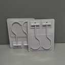 bussdis 2-Pack Under Cabinet Banana Hook - Foldable Magnetic Banana Hangers, Adhesive & Space-Saving, Folds Up When Not in Use, White, for Kitchen, RV, Home, Office