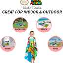 Franco Super Mario "Official Nintendo" Kids Super Soft Cotton Bath/Pool/Beach Towel, 58 in x 28 in
