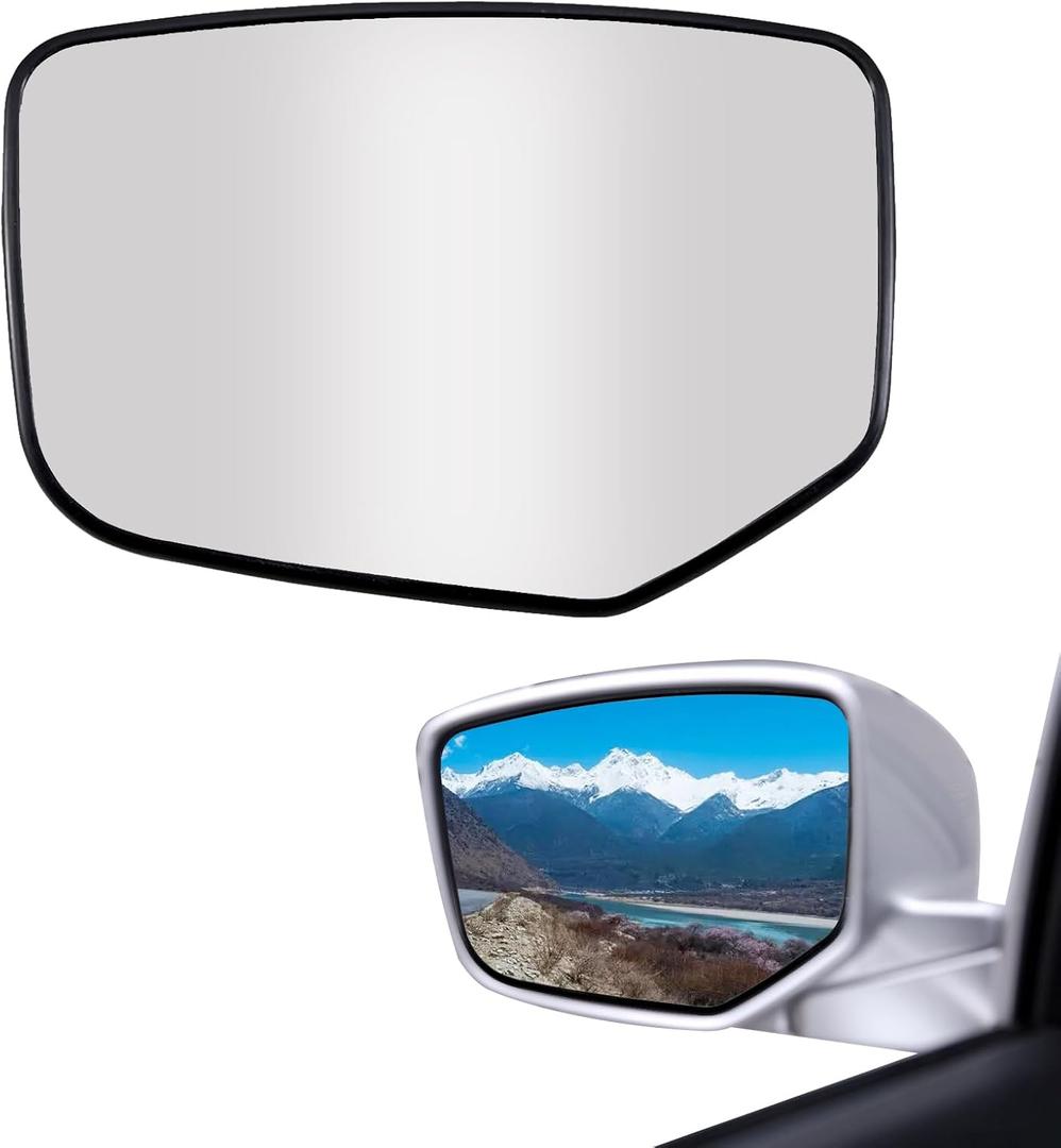Driver Left Side Heated Mirror Glass Plate Replacement for Honda Accord 2008 2009 2010 2011 2012 Mirror- Right Left Rear View with Power Heated