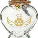 3 x Pet Memorial Hair Keepsake, Dog Memorial Gifts for Loss of Dog or Cat, Memorial Bottle for Pet Fur, Dog Hair Keepsake, Cat Fur Memory Remembrance