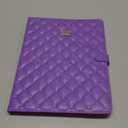 Topwin Crown Design Case for iPad 5/6 9.7''/ iPad Air 2/1, Diamond Cute Elegant PU Leather Smart Auto Sleep/Wake Stand Shockproof Case for Apple iPad 9.7 iPad 5th/6th/iPad Air (Purple)