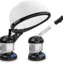 Hair Steamer Kingsteam 2 in 1 Ozone Facial Steamer, Design for Personal Care Use at Home or Salon Barber (Black)