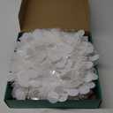 HMASYO 5 FT Pop Up Christmas Tree with Timer Lights, White Christmas Tinsel Tree, Collapsible Artificial Pencil Christmas Tree for Indoor Home Apartment Porch Holiday Party Decorations