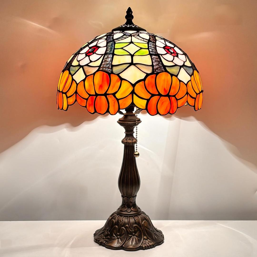 12X12X19 Inch Antique Reading Desk Light for Bedroom Living room Nightstand Home Office