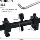 Pulley Puller Tool with 17mm Hexagonal Wrench,Crankshaft Pulley Removal Tool Suitable for 40-160mm Pulleys,Professional Crank Pulleys Removal Tools for Crankshafts,Water Pump