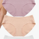 Altheanray Womens Underwear Cotton Underwear for Women Seamless Hipster Bikini Briefs Panties, 4 Pack, Size XL