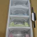 20oz Food Storage Containers with lids Set, Airtight 2.5 Cup Glass Meal Prep Containers, Heat-Resistant BPA-Free Glass Containers for Soup Leftover, Microwave, Dishwasher Freezer Safe (4 Packs)