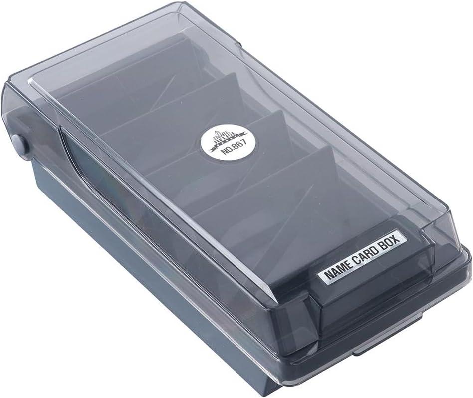 dohobby Business Card Case Organizer Business Card Holder for Desk Credit Card Holder File Business Card Holders Box Storage