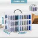 Diamond Painting Storage Container, 3-Tier Bead Organizer Box with 150 Slots, Stackable Crafts Organizers for DIY Diamond Art Craft Jewelry Bead Storage