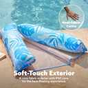 2 x Sloosh Hammock Pool Floats Adults, 4-in-1 Multi-Purpose Inflatable Pool Floaties Soft PVC Water Hammock Lounge (Blue)