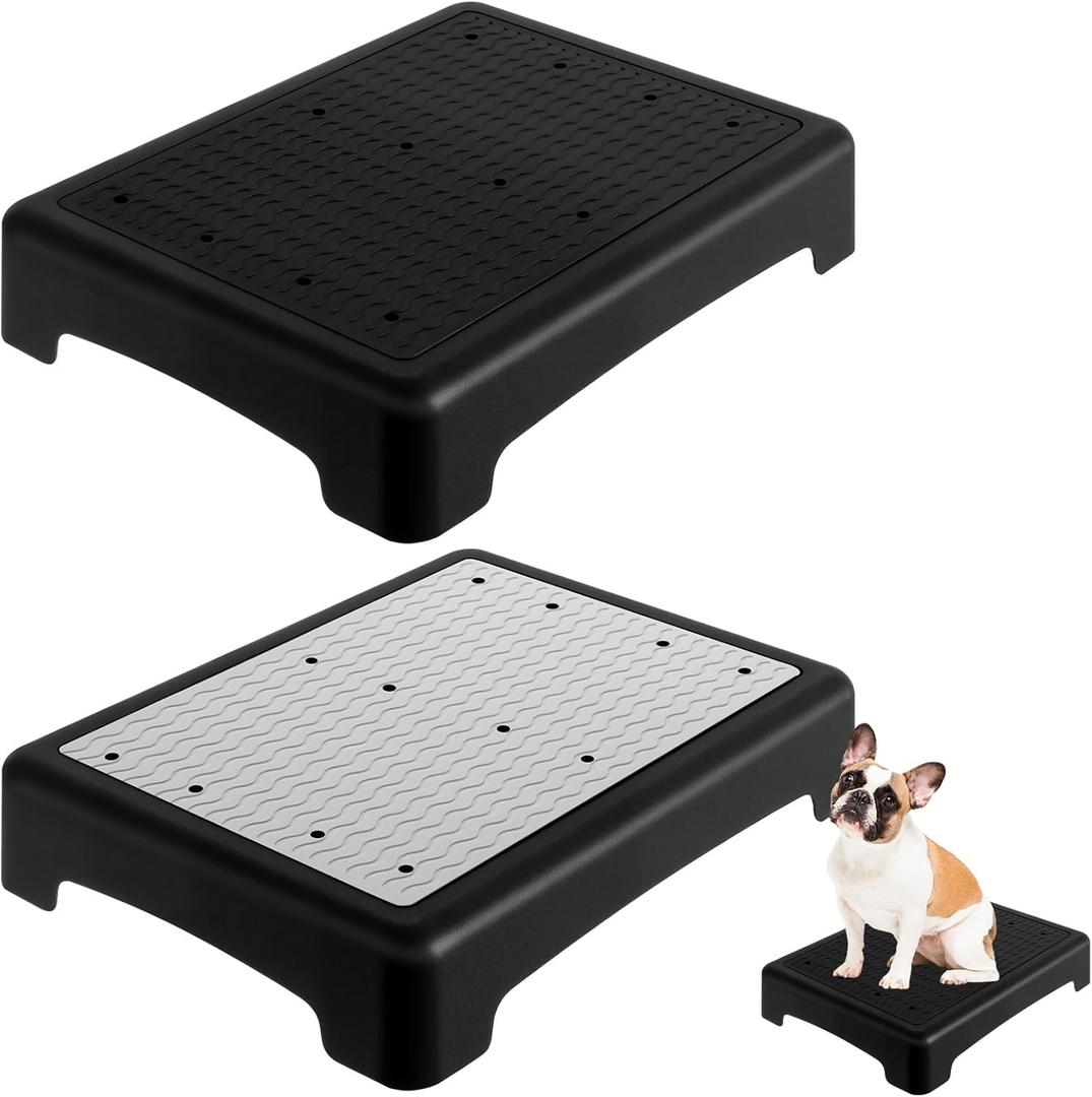 Chunful 2 Pcs Dog Training Platform Dog Place Board with Non-Skid Surface, Portable Agility Platform, Puppy Training Stand Equipment Suitable for Small, Medium Dogs (Not for Large Dog)