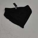 Tempt Me Women's High Waisted Bikini Bottom Tummy Control Ruched Bathing Suit Swim Bottom (Black), Size: M