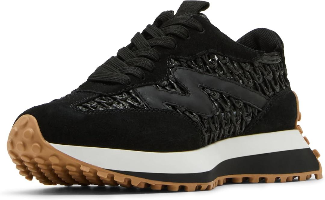 Steve Madden Womens Campo (5.5, Black/Beige)