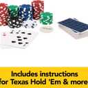 Spin Master Games, Cardinal Classics, 300-Piece Poker Set with Aluminum Carrying Case & Professional Weight Chips & Poker Dice, for Ages 8+