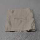 TREELY 100% Cotton Knitted Throw Blanket Couch Cover Blanket(30.31x 40.55 Inches, Ivory White)77x 103cm Small Sofa Throw