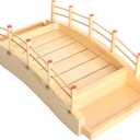 Wooden Arch Bridge Sushi Boat Serving Tray, Sushi Bridge Serving Plate Food Platter for Restaurant or Home (53 x 24 x 13cm / 20.8 x 9.4 x 5.1inch)
