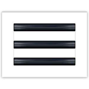 BUILDMART - 8x6 White Modern AC Vent Cover - Decorative Air Vent - Standard Linear Slot Diffuser - Register Grille for Ceiling, Walls & Floors - Texas Buildmart