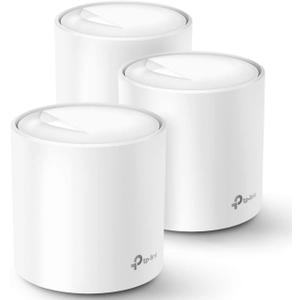 TP-Link Deco WiFi 6 Mesh System (Deco X20) - Covers up to 5800 Sq.Ft, Replaces Wireless Routers and Extenders, 3-Pack, 6 Ethernet Ports in Total, Supports Wired Backhaul, Dual-Band WiFi