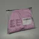 WDIRARA Women's Tie Front V Neck Blouse Long Sleeve Y2k Going Out Tops (Pink, S)