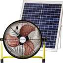 Solar Powered Fan, Battery Operated Outdoor Fan Can Running 5-24 Hours, Solar Fans For Shed,HomeOuside,CampingSolar fan with USB Output For Emergency Situation Without Electric (12inch solar yellow)